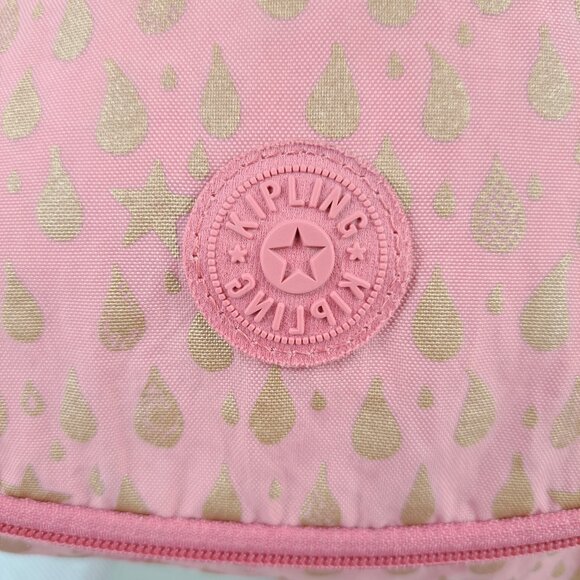 Bag Kipling KICHIROU FLEX Pink Gold - Used - Classic Everyday Style - FAST SHIP - Picture 5 of 15